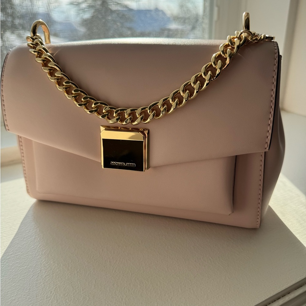 Michael Kors Lita Medium Leather Crossbody Bag